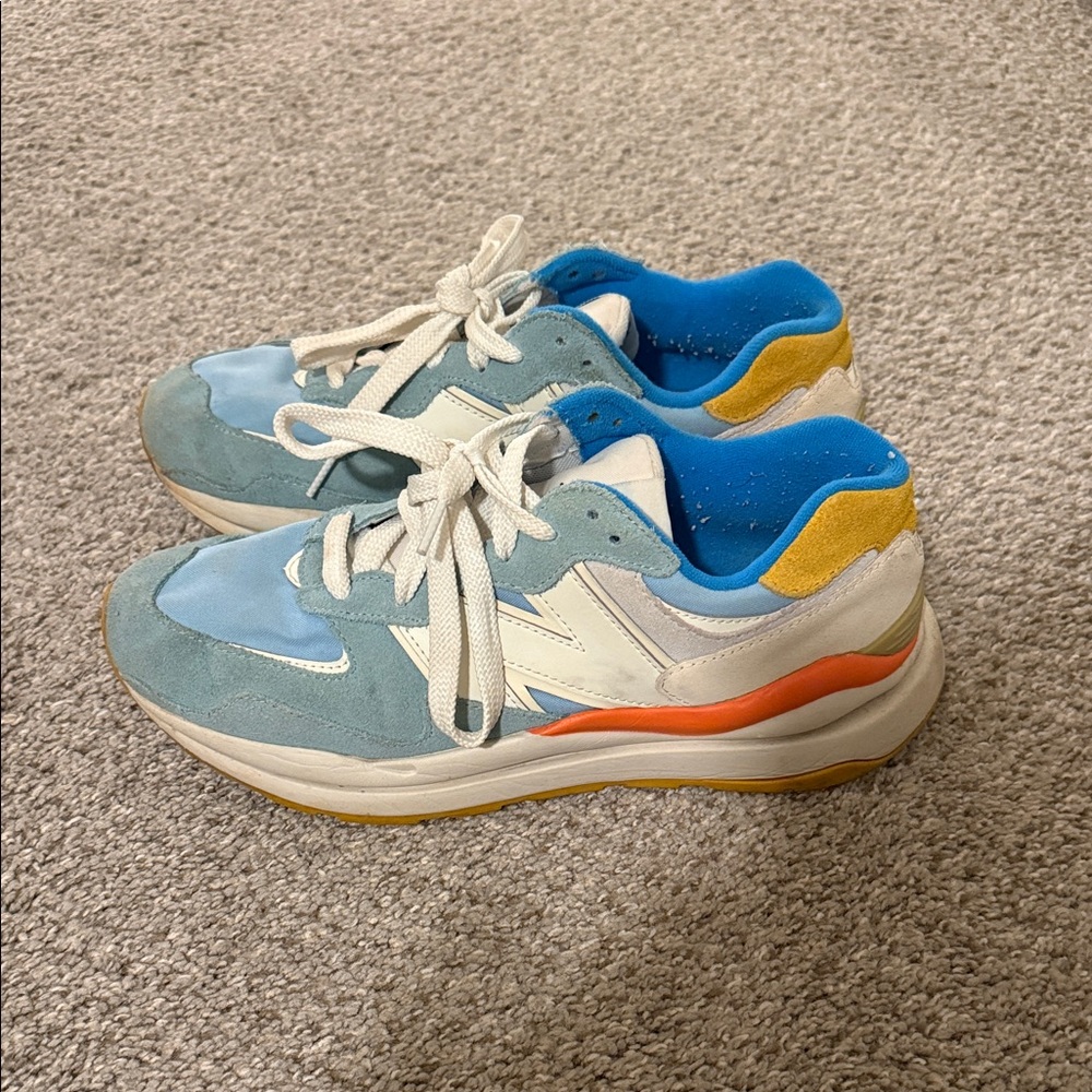 New Balance Blue and Orange Sneakers